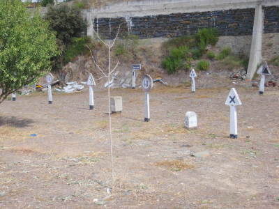 Where municipal street signs go to die.